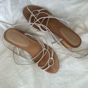 Lace up sandals
